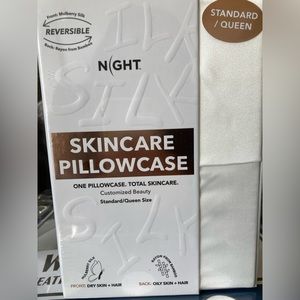 Night reversible mulberry silk pillowcase - queen/standard size -brand new